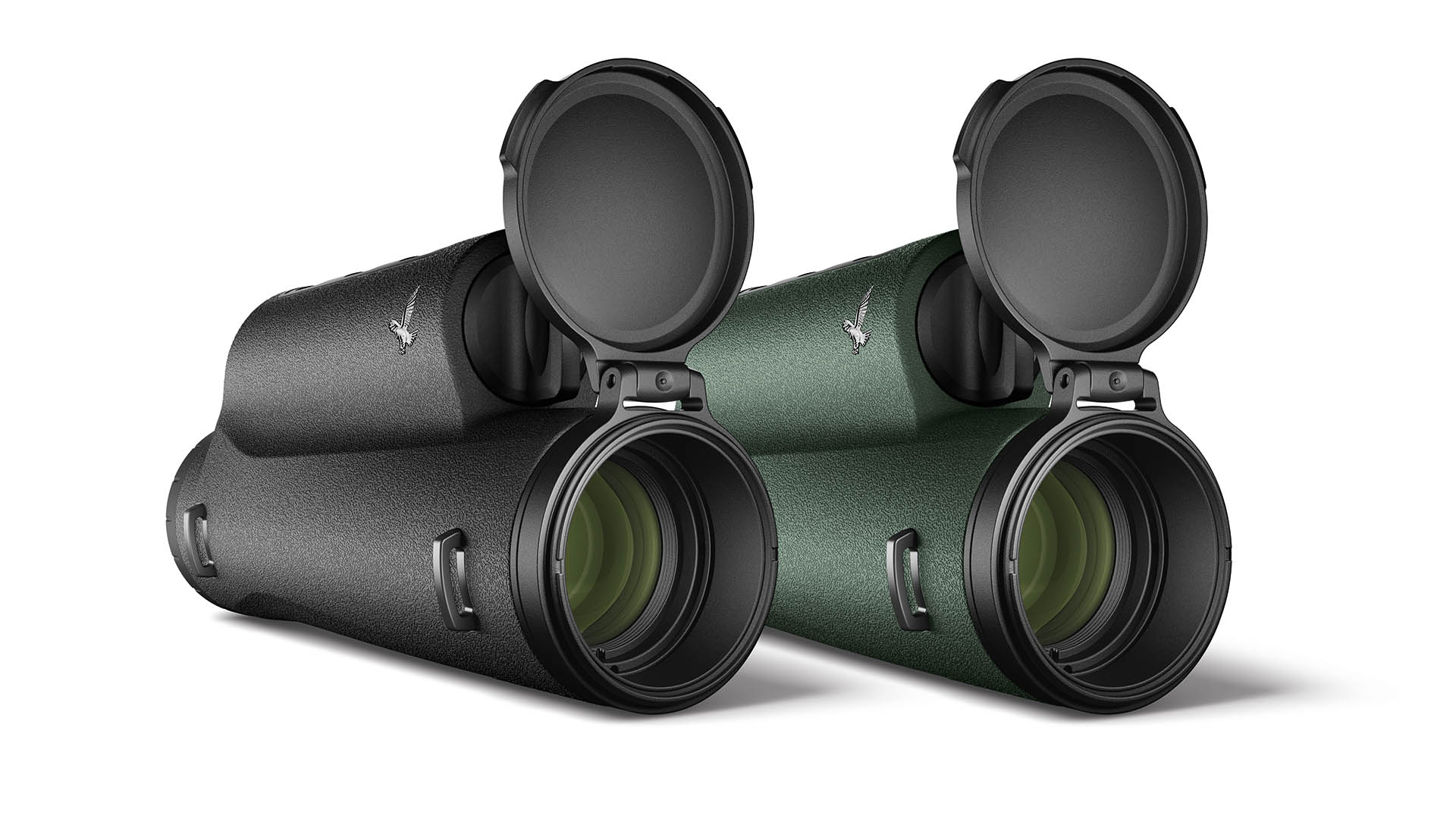 Le due nuove proposte Swarovski Optik si chiamano, rispettivamente, tM 35.2 (a sinistra, nero) e tM 35+ (a destra, verde). Il primo costituisce un semplice aggiornamento del tM 35 del 2022, il secondo una sua evoluzione prestazionale