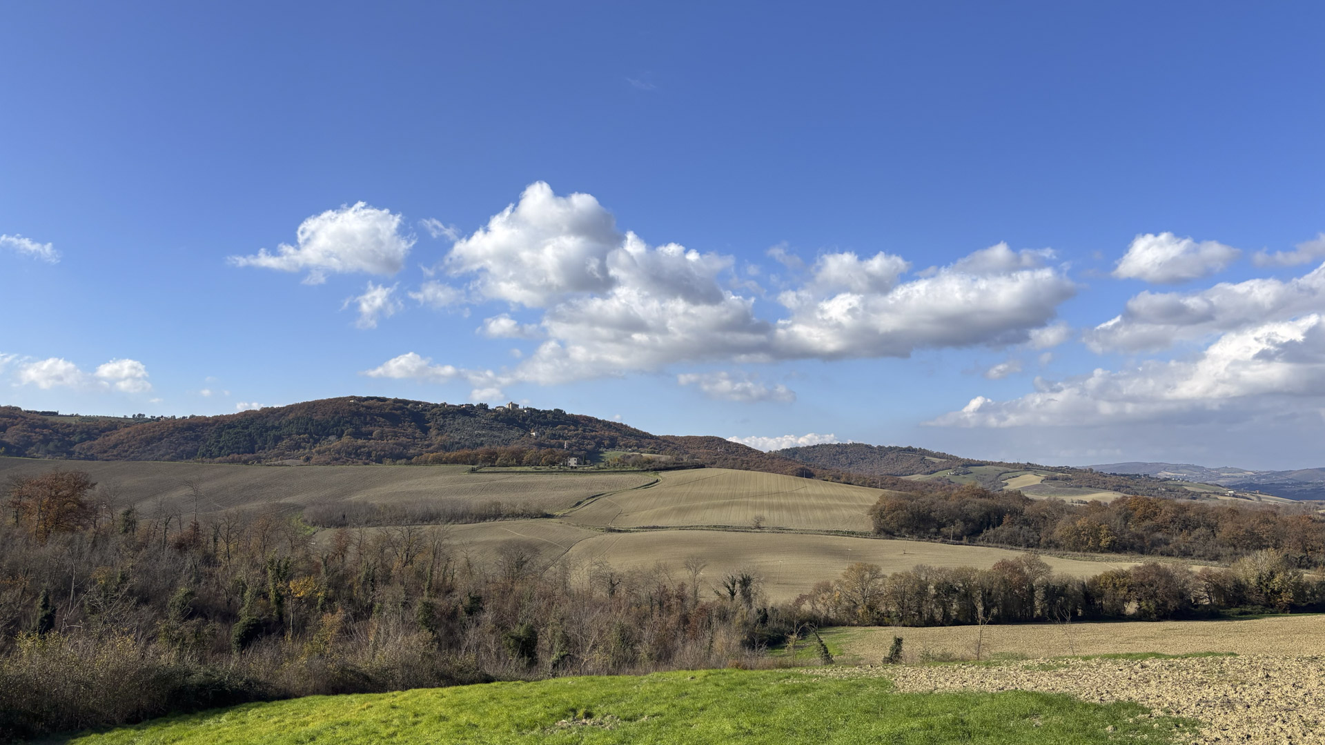 I dolci panorami della campagna umbra hanno fatto da cornice ai due giorni di caccia Benelli