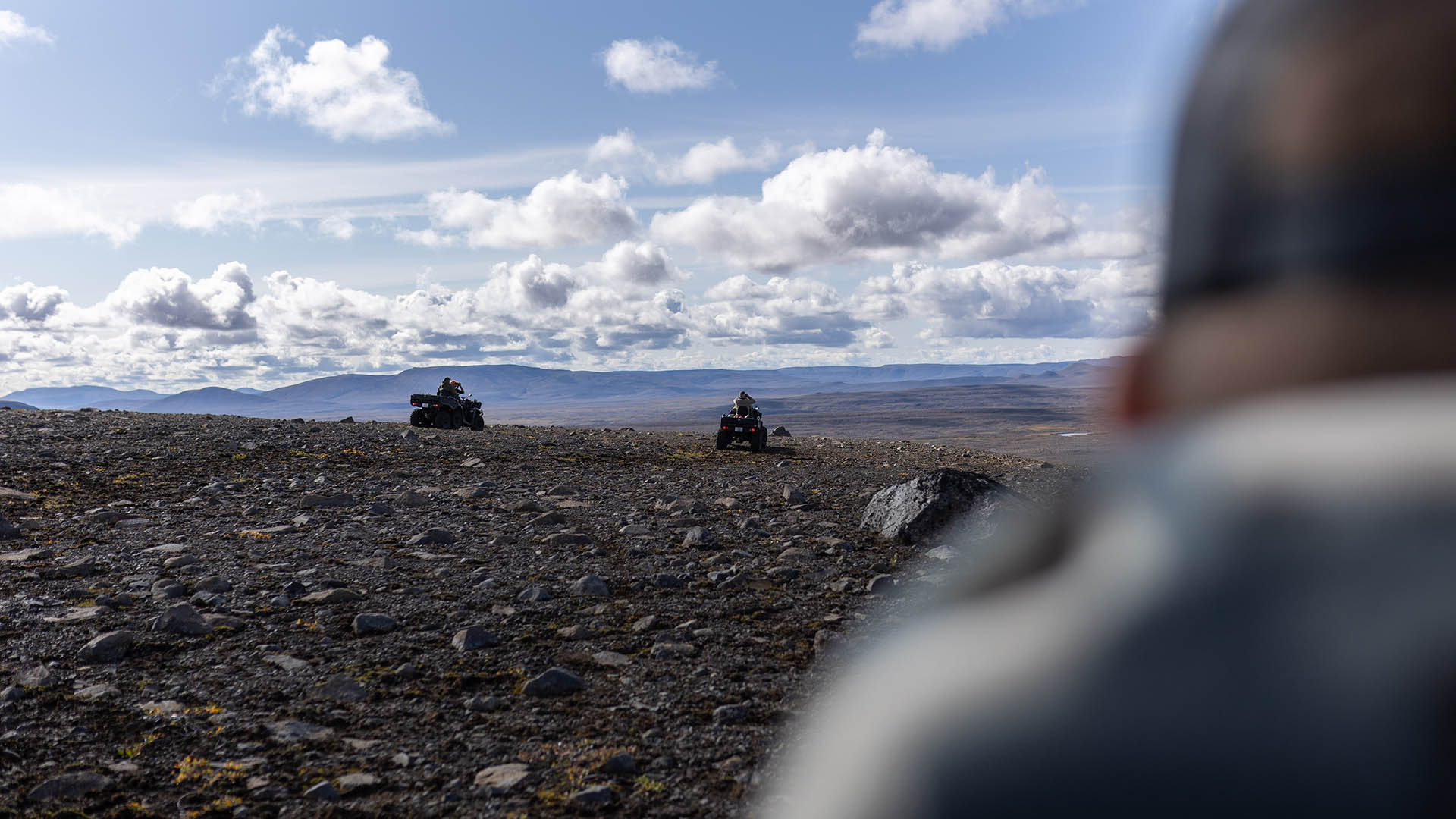 L'avventura ha previsto l'impiego di tre Atv con equipaggio di due persone ciascuno