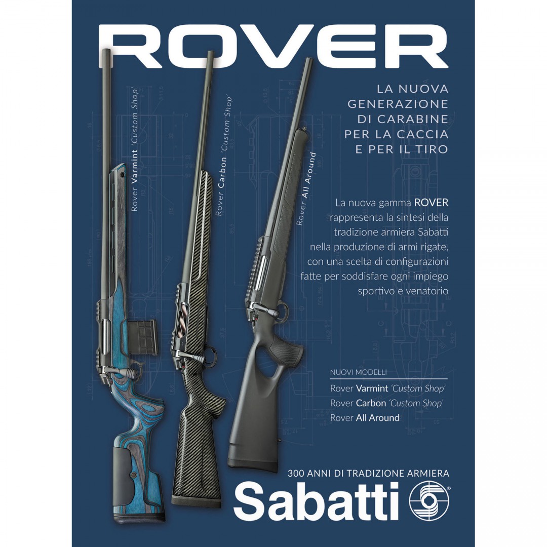 Le tre nuove carabine Rover presentate da Sabatti