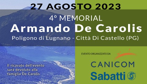Memorial Armando De Carolis in scena domenica 27 agosto